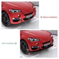 Front Bumper Lip Spoiler Anti Impact Front Bumper Lip Chin Splitter for X6 F16 M Sport 2015 To 2019