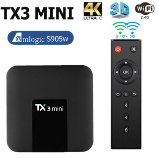 TX3 Mini S905W Smart TV Box Android 8.1 Amlogic 1G 8G 2G 16G 4K H.265 2.4G thumbnail