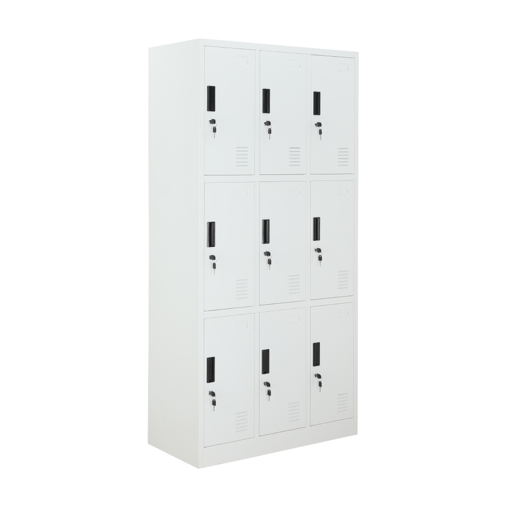 Furinbox SOLID Steel-Locker 9 doors - White ราคา 4,990 บาท*ส่งฟรี