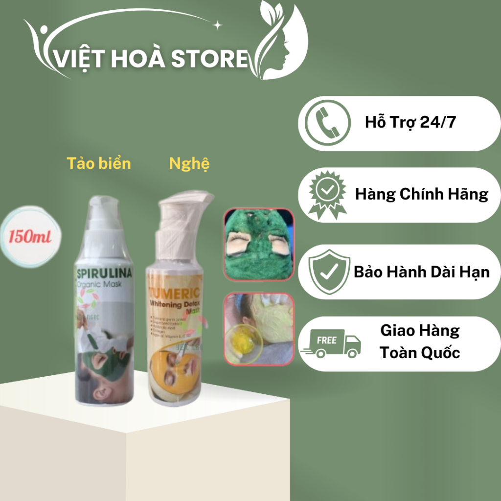 Mặt nạ sủi bọt, mặt nạ sủi nghệ thải độc da, mặt nạ tảo xoắn sủi bọt