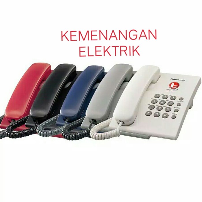 TELEPON RUMAH PANASONIC KX-TS505MX.. GARANSI RESMI IT-COMM-Shelishop13 Harga 347,000 rupiah*Gratis Ongkir