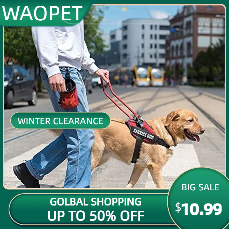 Adjustable Harness For Large Dogs Comfortable Dog Vest With Padded Handle Reflective Patches For Outdoor Training