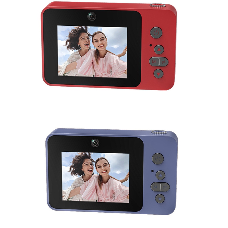 2.4IN Retro CCD Digital Camera 8X Zoom Video Vlog Camera Supports MP3 Music Playback Full/Semi Mirro