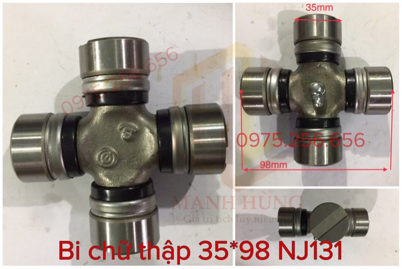 Bi chữ thập (35*98) NJ131 rãnh giữa (Cái) phụ tùng hùng lỳ hà giang ô tô xe máy máy cày