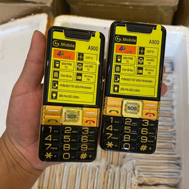 Điện thoại người già Viettel A900 chính hãng 2 sim. Bảo hành 1 đổi 1 trong 2 tháng
