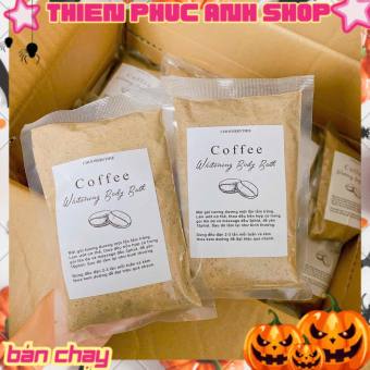 (Combo 5 Gói) Ủ trắng cafe dùng cho face và body gói 100g Trắng mịn , dưỡng ẩm , nâng tone , chống lão hóa