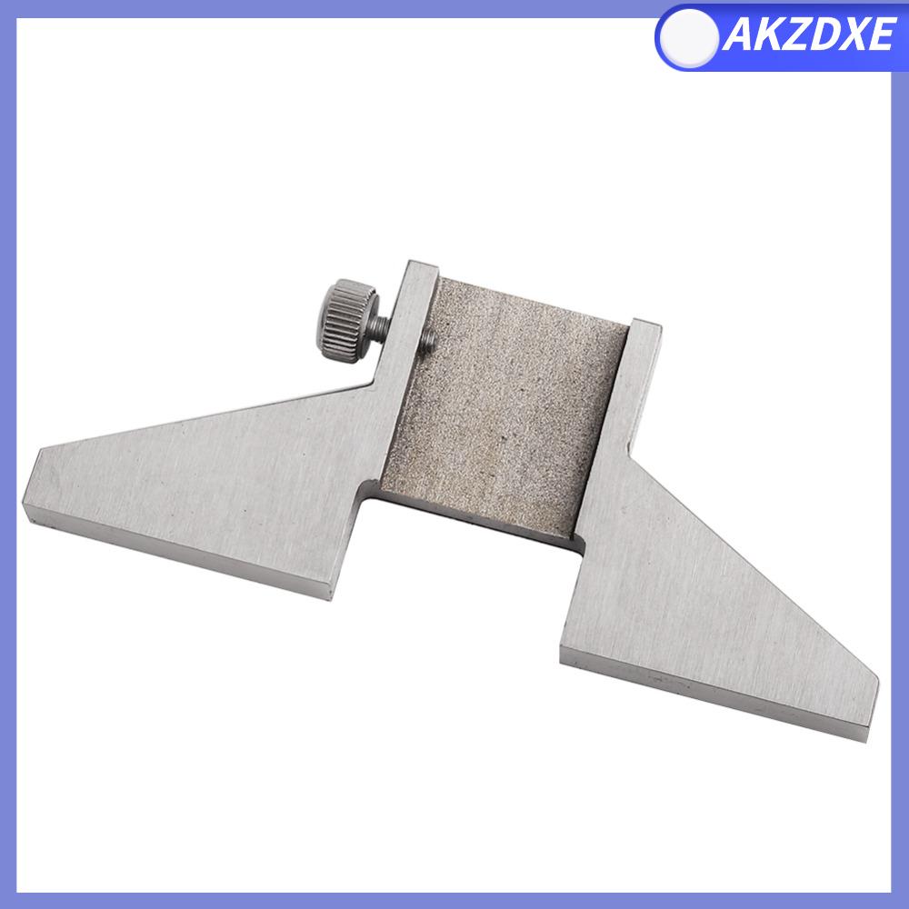 AKZDXE Thép không gỉ Đế thước đo độ sâu 4 inch, 6 inch, 8 inch, 12 inch Thiết kế thanh T Phụ kiện đo độ sâu caliper Độ chính xác cao Mài nguội Phụ kiện thanh T thước cặp vernier để đo độ sâu và bước