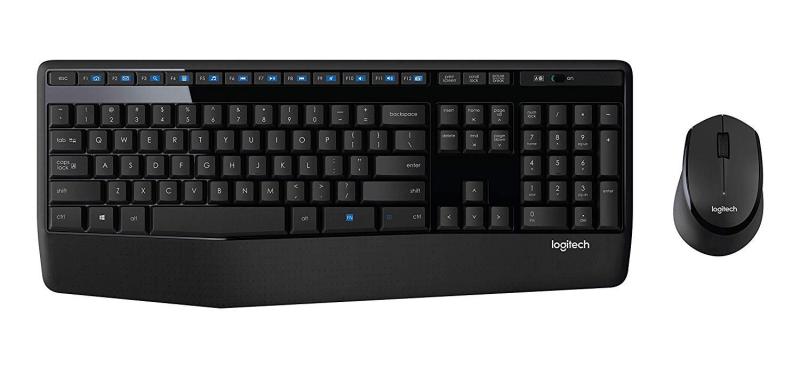 Logitech MK345 Wireless Combo - Full-sized Keyboard with Palm Rest and Comfortable Right-Handed Mouse Singapore