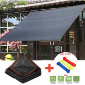 Black UV-Resistant Pergola Canopy by 