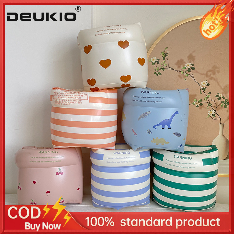 DEUKIO Children's retro swimming ring arm ring learning swimming equipment water sleeves men's and women's floating ring swimming sleeves floating ราคา 151 บาท*ส่งฟรี