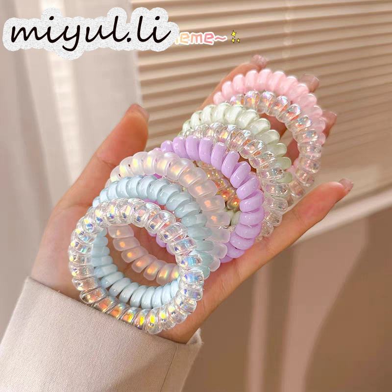 miyuli ผูกผมสูง Su Co giãn ดีพิมพ์ dopamine โทรศัพท์สีภาพสำหรับผู้หญิง ราคา 12 บาท*ส่งฟรี