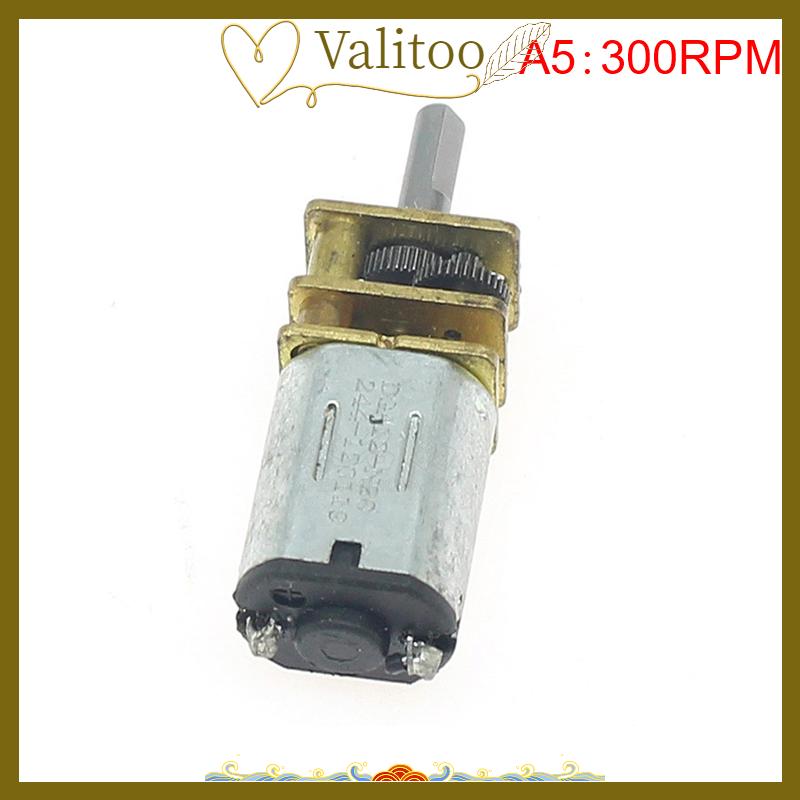 [Valitoo] Micro N20 Bánh Động Cơ Tốc Độ Chậm Kim Loại Hộp Số Giảm Tốc Động Cơ Điện Tự Làm Đồ Chơi - 4