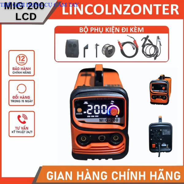 Máy hàn lincoln MIG-200 Máy hàn mig súng rời tặng cuộn dây 0.5KG ( CHÍNH HÃNG ) THẾ GIỚI DỤNG CỤ CẦM TAY GIÁ SĨ