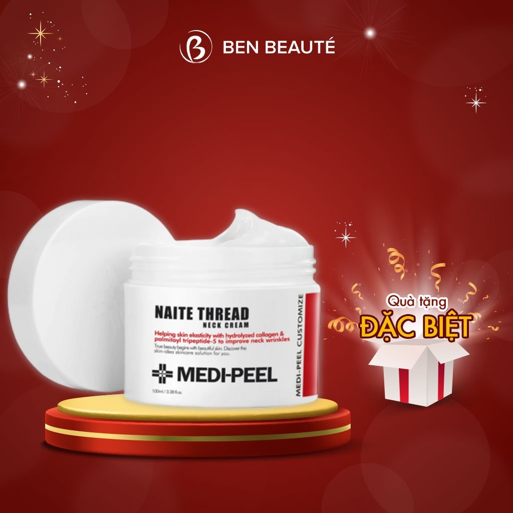 Kem Dưỡng Da Vùng Cổ Medi-Peel Premium Naite Thread Neck Cream 100ml