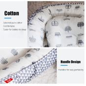 Travel Baby Nest: Portable Outdoor Cotton Crib Bumper