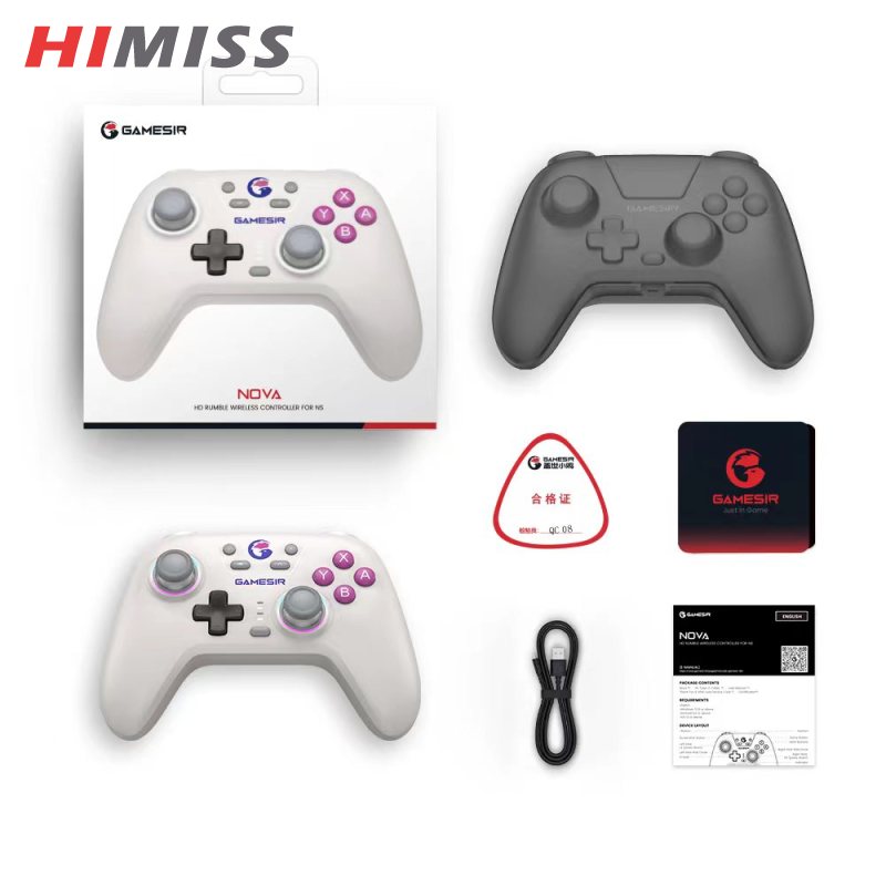 HIMISS Game Controller Wireless/Wired Handheld Controllers 6-axial Sensor Video Game Stick Compatible For Switch Game Console ราคา 1,145 บาท*ส่งฟรี