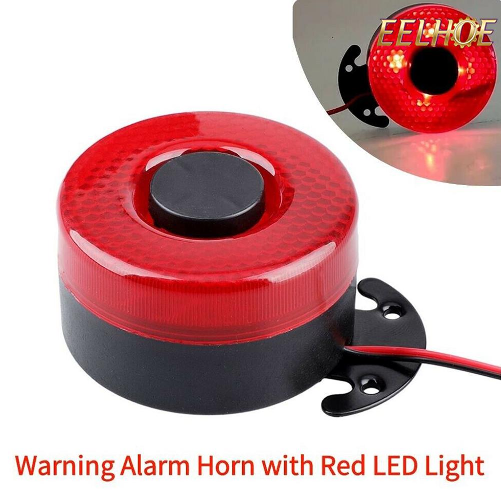 【Eelhoe】 còi báo động quay đầu xe Ô Tô 12-24V có đèn LED, cảnh báo dự phòng 105dB cho xe tải và xe hơi, đỏ và đen [bán nóng phụ tùng ô tô mới]