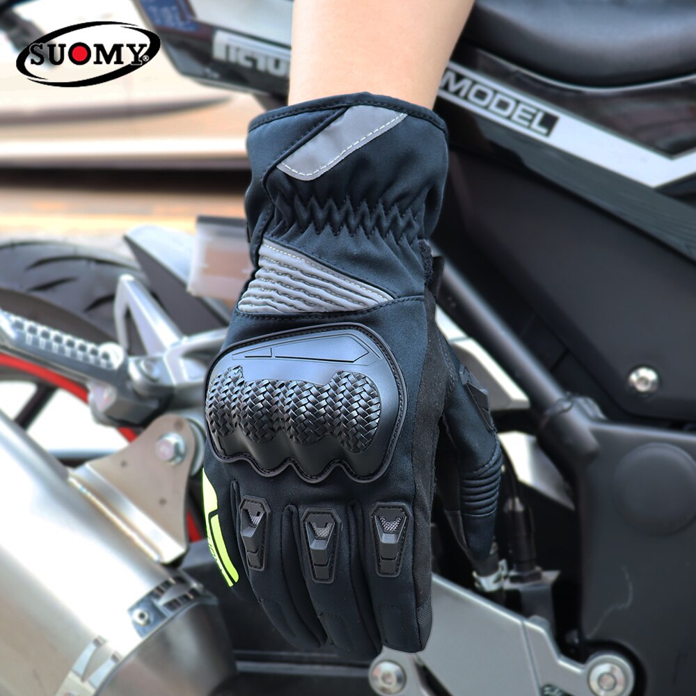 Suomy chống nước Motocross Găng tay với sưởi ấm của phụ nữ Găng tay mùa đông người đàn ông nước nóng Găng tay xe máy người đàn ông BMX Enduro suomy Moto Goth