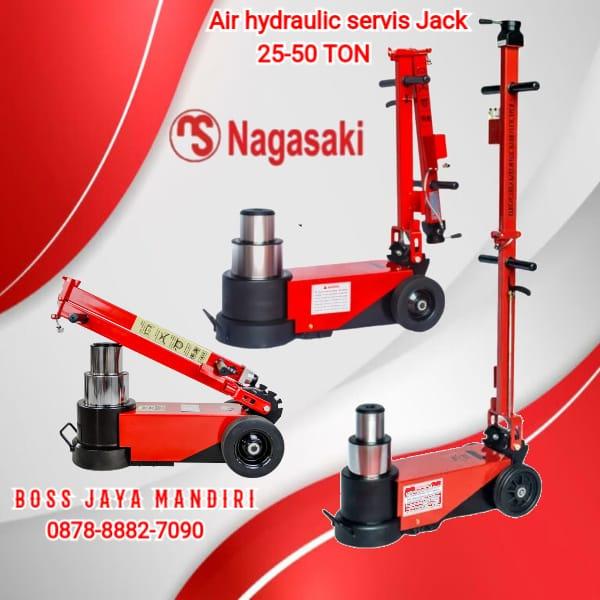 AIR HYDRAULIC SERVIS JACK 25-50 TON DONGKRAK BUAYA ANGIN NAGASAKI - ForUs Mart Harga 9,120,000 rupiah*Gratis Ongkir