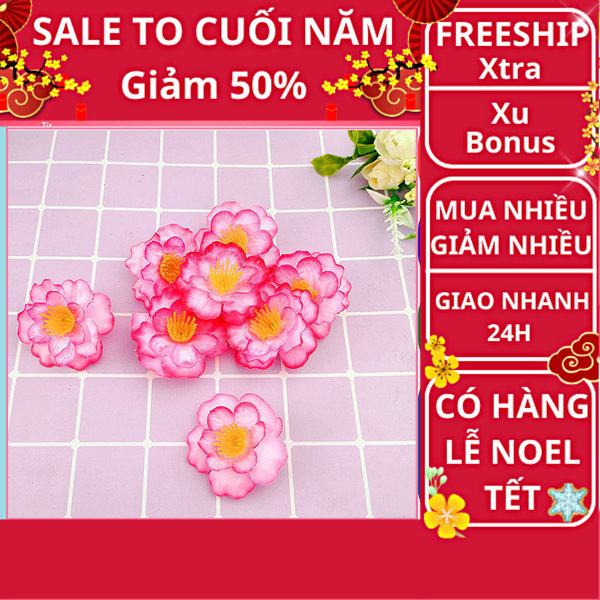 Bịch 40 hoa mai / hoa đào trang trí Tết cực đẹp ✔ hoa mai vàng trang trí ✔ hoa đào trang trí tết ✔ hoa mai tet ✔ hoa đào giả trang trí tết ✔ hoa đào ✔ Gift Love