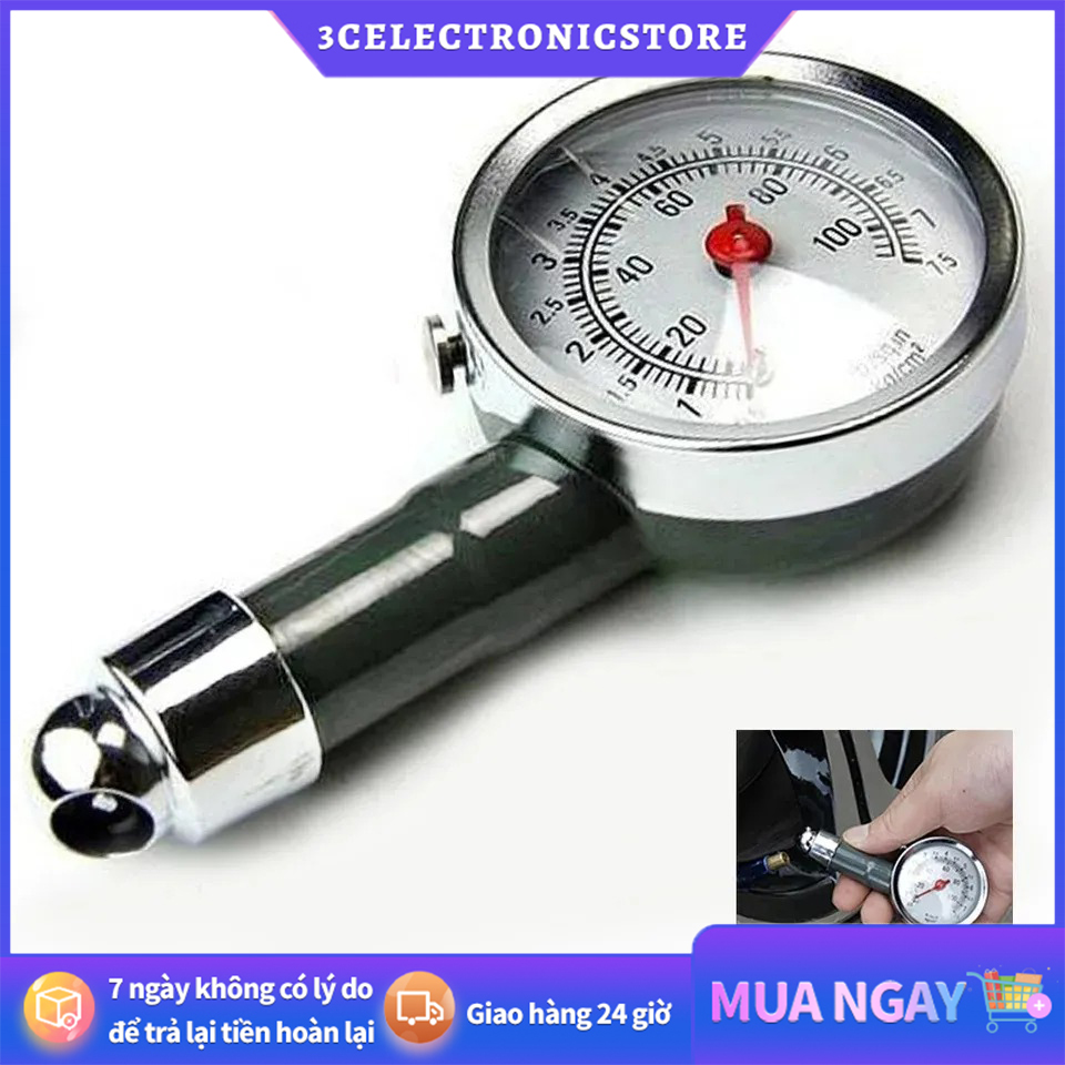 Đồng hồ đo áp suất lốp xe máy ô tô -đồng hồ đo không khí lốp đồng hồ đo áp suất lốp đồng hồ đo áp suất lốp tròn mô hình