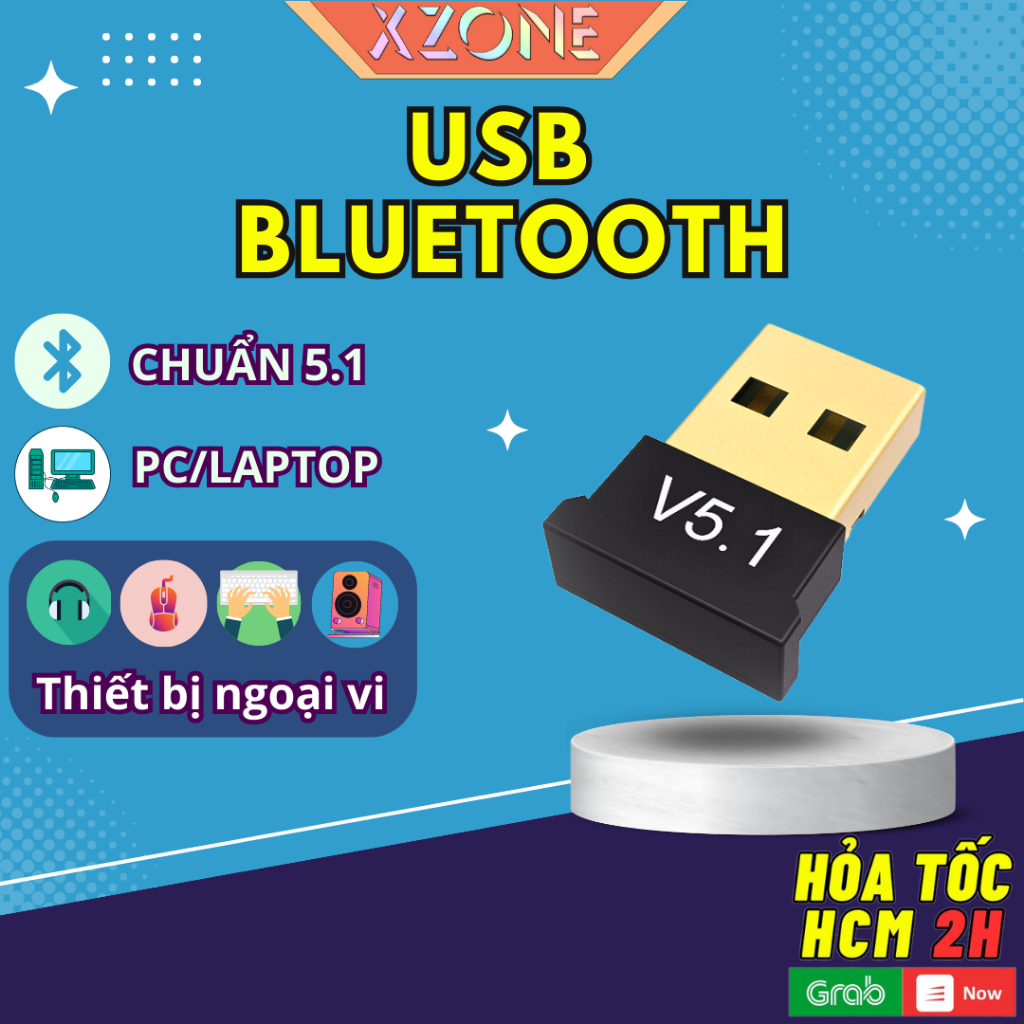 Usb bluetooth 5.1 cho laptop, pc windows linux, tốc độ ổn định, đường truyền thực, âm thanh cực hay