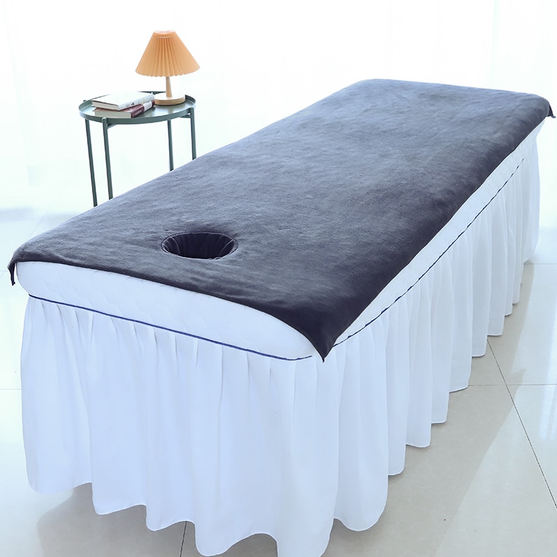 Beauty Bedsheet Cosmetic Salon Sheets Massage Treatment Soft Sheets Spa SPA Bed Table Cover Sheets With Hole