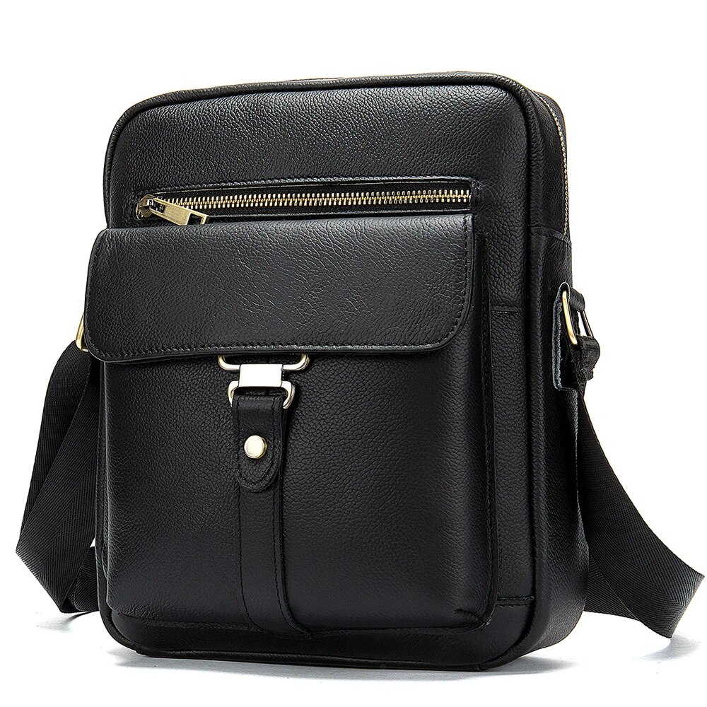 ZZOOI New Arrivals Premium Genuine Leather Men Messenger Bags 2020 Large Capacity Man Cross-body Bags Bolsa Masculina Men Leather Bag ราคา 1,384 บาท*ส่งฟรี