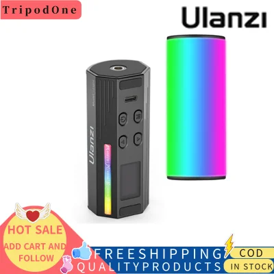 Ulanzi i-Light Mini Magnetic RGB Tube Light LED Video Light 2500K-9000K Dimmable 20 Lighting Effects CRI95+ Built-in Battery with LCD Screen for Vlog Live Streaming Video Recording Product Photography