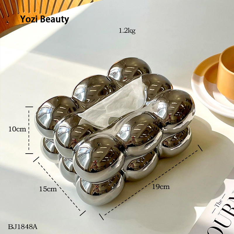 Yonouonew ceramic tissue box drawer creative celebrity luxury living room table ราคา 279 บาท*ส่งฟรี