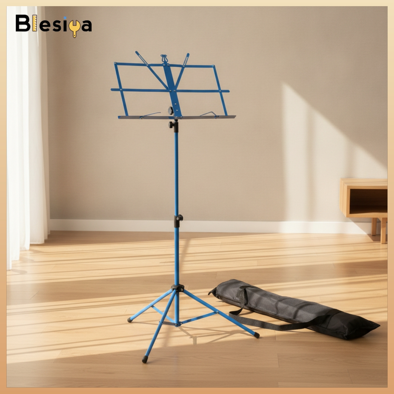 Blesiya Foldable Music Stand with Carrying Bag Height-Adjustable Music Stand with Tripod Base Lightweight Compact for Musicians, Rehearsals ราคา 3,492 บาท*ส่งฟรี