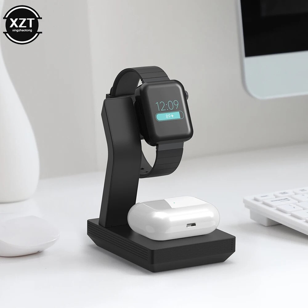 3-In-1 Wireless Charging Stand Portable And Detachable Mobile Phone Watch Headphone Charger For Huawei Samsung Iphone Xiaomi