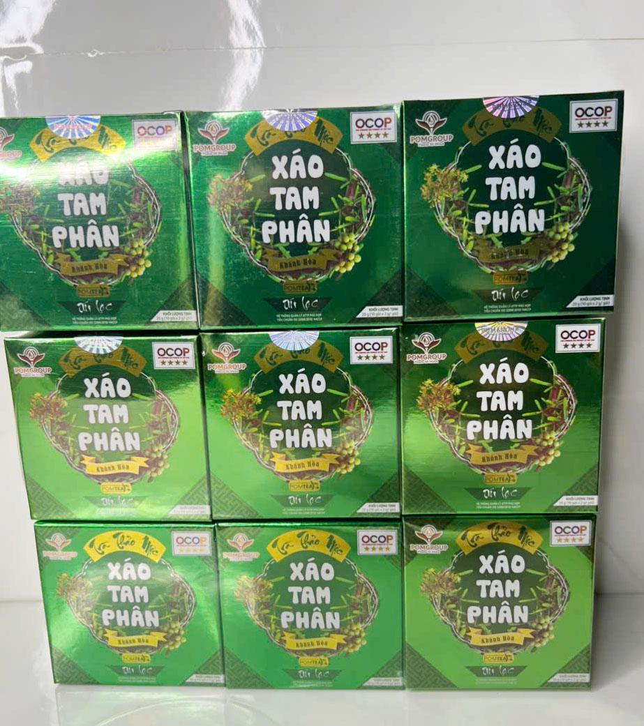 Xáo Tam Phân Trà Cây Xáo Tam Phân Túi Lọc Hộp 10 Gói Mỗi Gói 2g - Sản phẩm OCOP