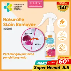 BerryC Naturalle Stain Remover 100ml Pembersih Noda Membandel pada Pakaian Menghilangkan Bau Natural