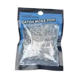 8 2mm phao câu cá 50 cái nút hạt hình chữ thập trong suốt cho Bộ dụng cụ câu cá