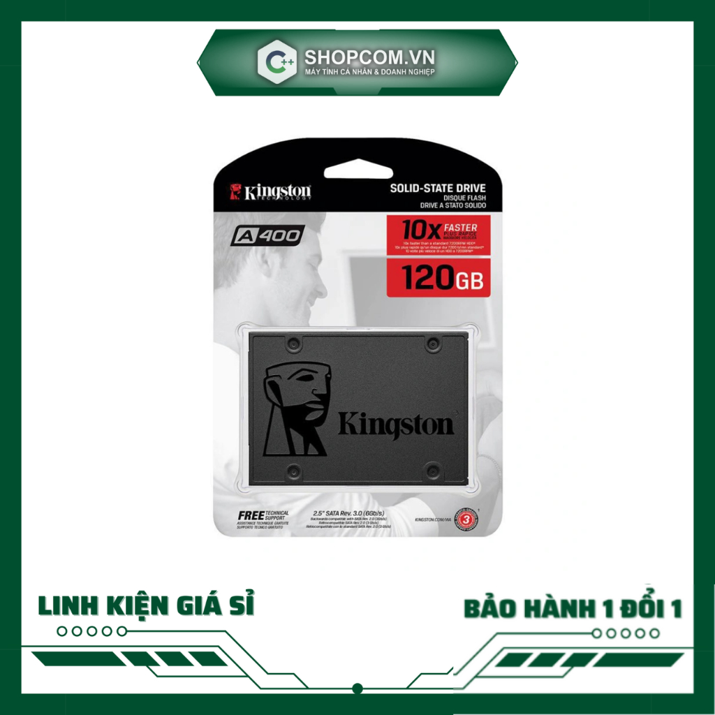 Ổ cứng ssd kingston 120gb 2.5 bh 36 tháng linh kiện chính hãng shopcom