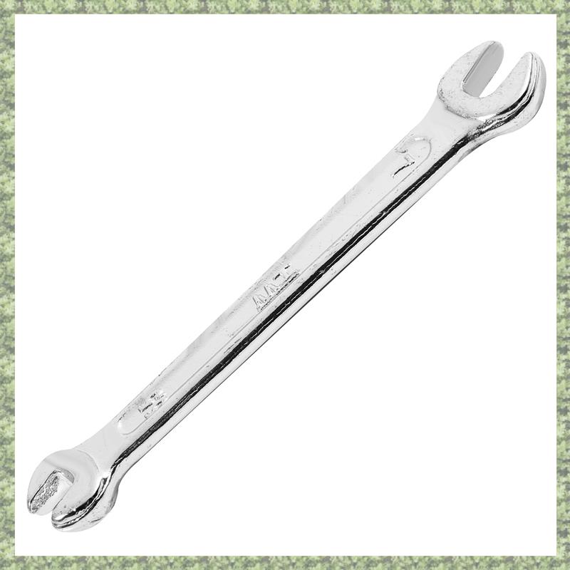 (BGIC) Silver Tone 5.5mm x 7mm U Shape Double Open-ended Wrench Tool