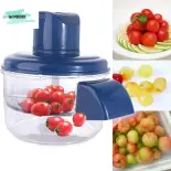 GOXBERK Thông minh Máy gọt nho điện Chống gỉ Thép không gỉ Máy gọt vỏ trái cây Tiết kiệm thời gian Hiệu quả Máy tẩy da chết tự động Sử dụng tại nhà