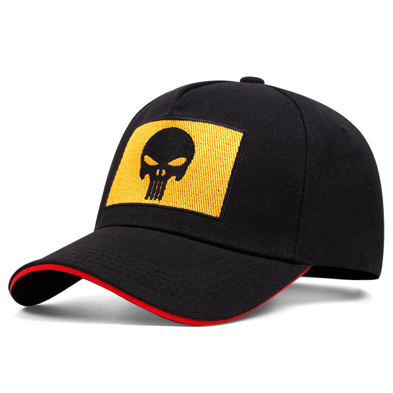 New tide cool Punisher Skull Multicam operators mesh baseball cap