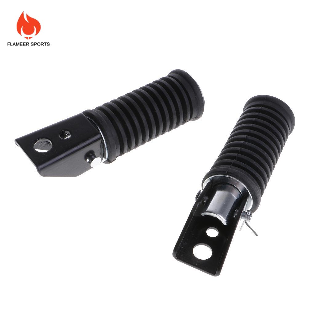 Flameer 2 cái động cơ tựa chân footpegs chỗ gác chân cho đối với Suzuki GS125 GN125