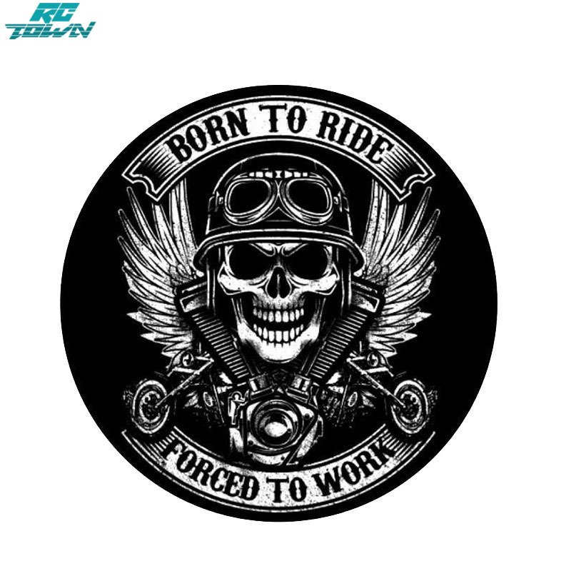 2024New!Car Sticker Skull Pattern Reflective Ghost Rider Personality Motorcycle Sticker ราคา 28 บาท*ส่งฟรี