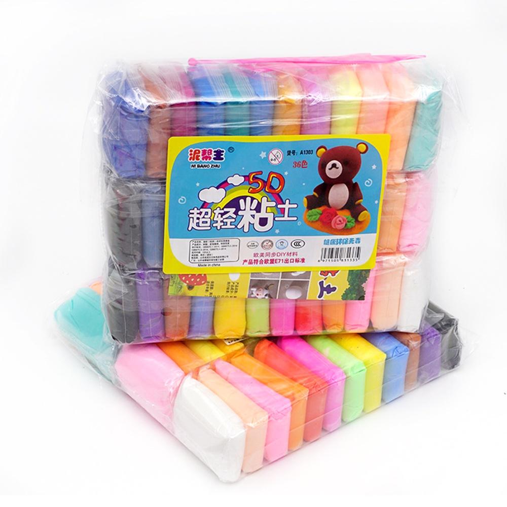 BZAJGEJGESG 24/36 Colors Polymer Clay Set Non-Toxic DIY Material Air Dry Modeling Clay for Jewelry Making Sculpting and Craft Projects