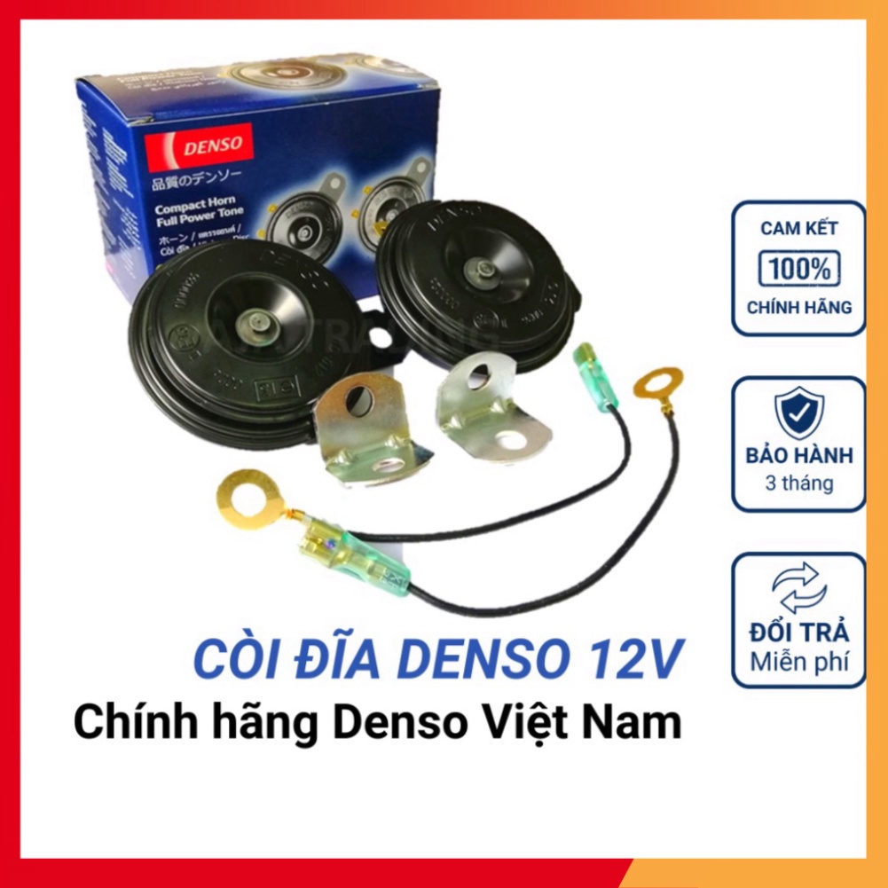 [Chính hãng] Còi đĩa Denso 12V Chính Hãng Cho Ôtô xe máy Honda, Yamaha, Suzuki như Wave, Dream, Exciter, Cub, SH, Vision