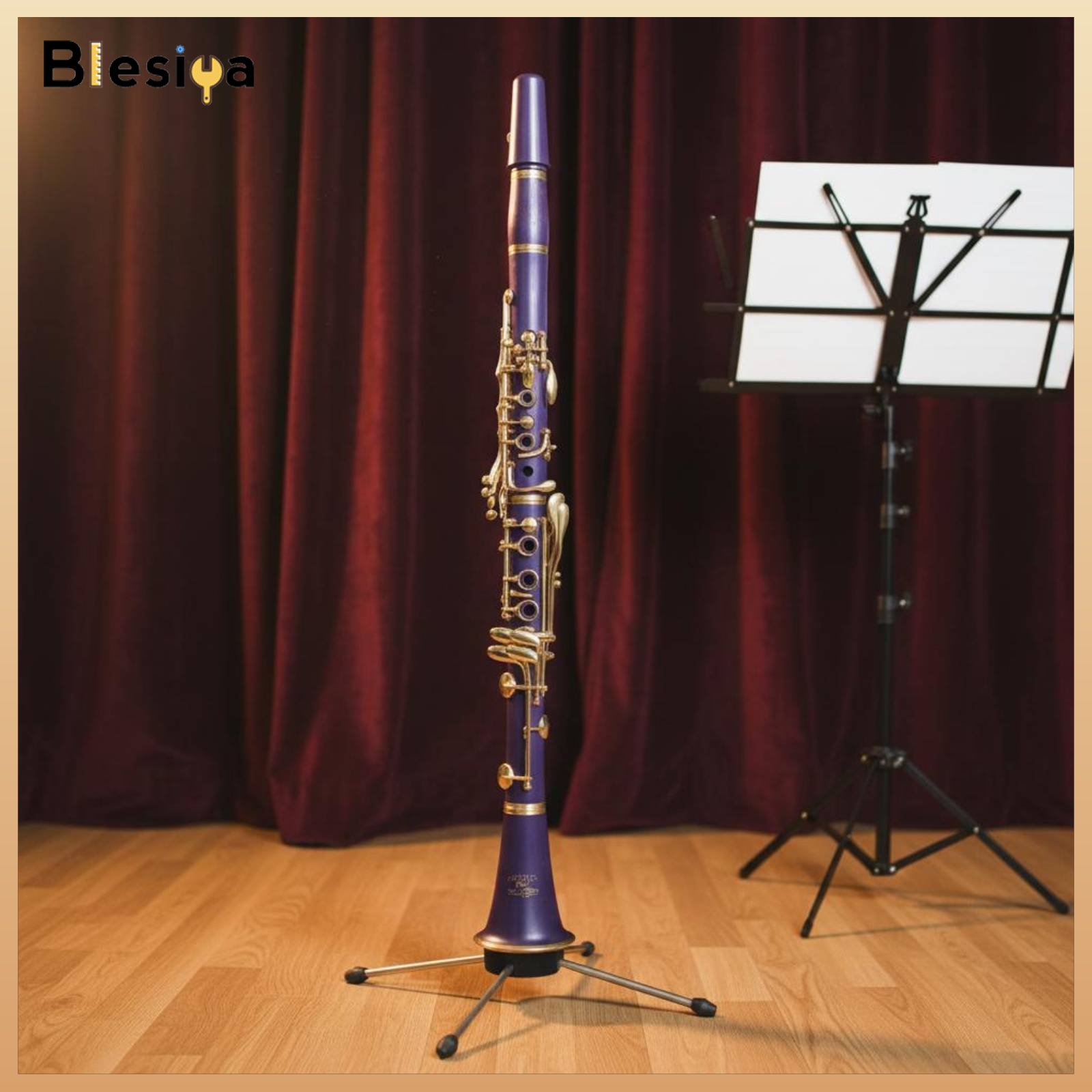 Blesiya Vibrant Colors B-Flat Clarinet With Carrying Case Bb Clarinet Sturdy Construction Easy to Play for Music Lessons ราคา 3,814 บาท*ส่งฟรี