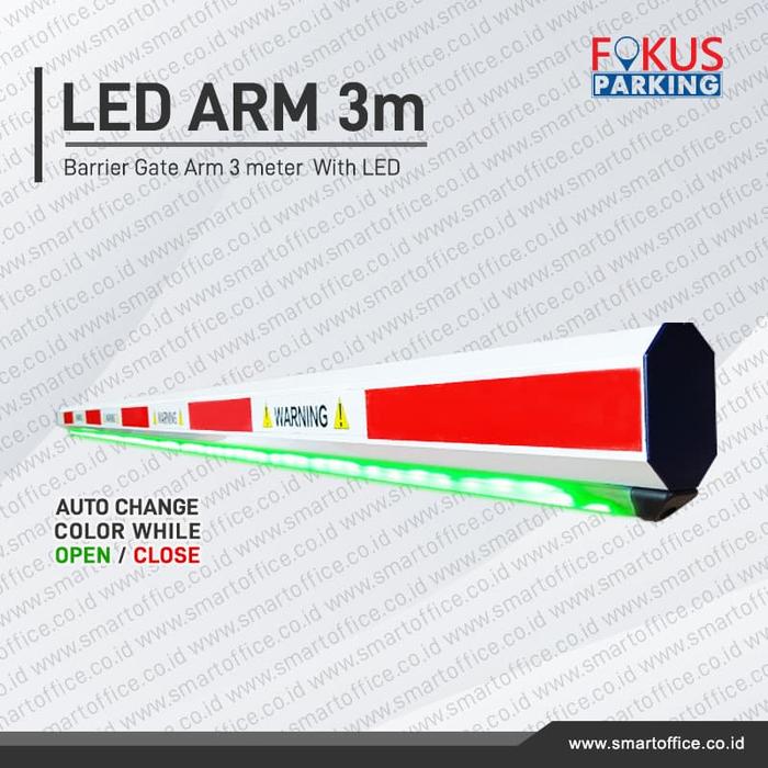 PALANG BARRIER GATE 3 METER LAMPU LED & KARET PELINDUNG - TOKO LAZKAR Harga 730,000 rupiah*Gratis Ongkir