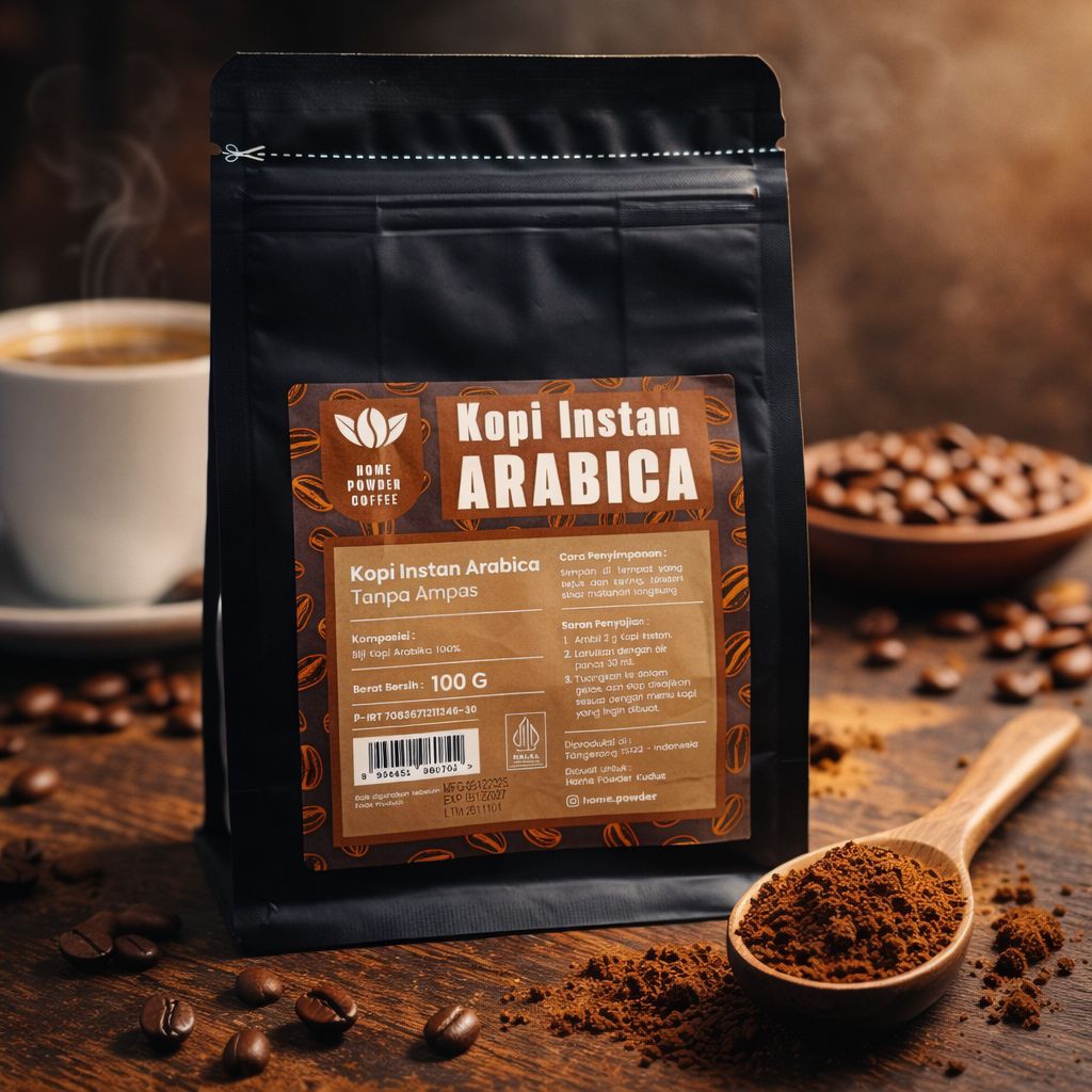 Kopi Instan Tanpa Ampas Arabica Arabika 100 Gr
