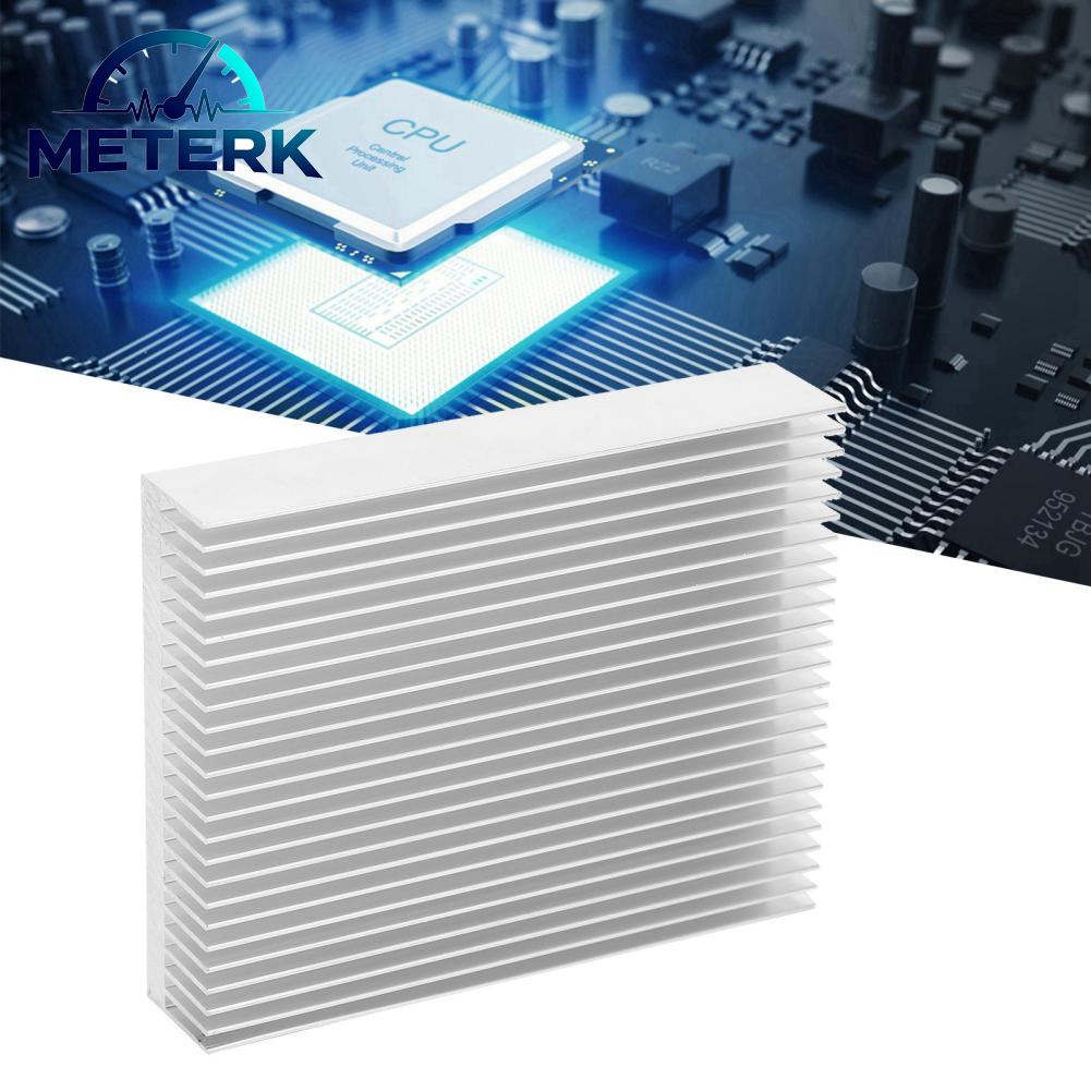 Meterk Aluminum Heat Sink Cooling Radiator CPU Cooler Industrial Control Components Q80x20x100 Giá 130,000 Đồng*Miễn phí vận chuyển