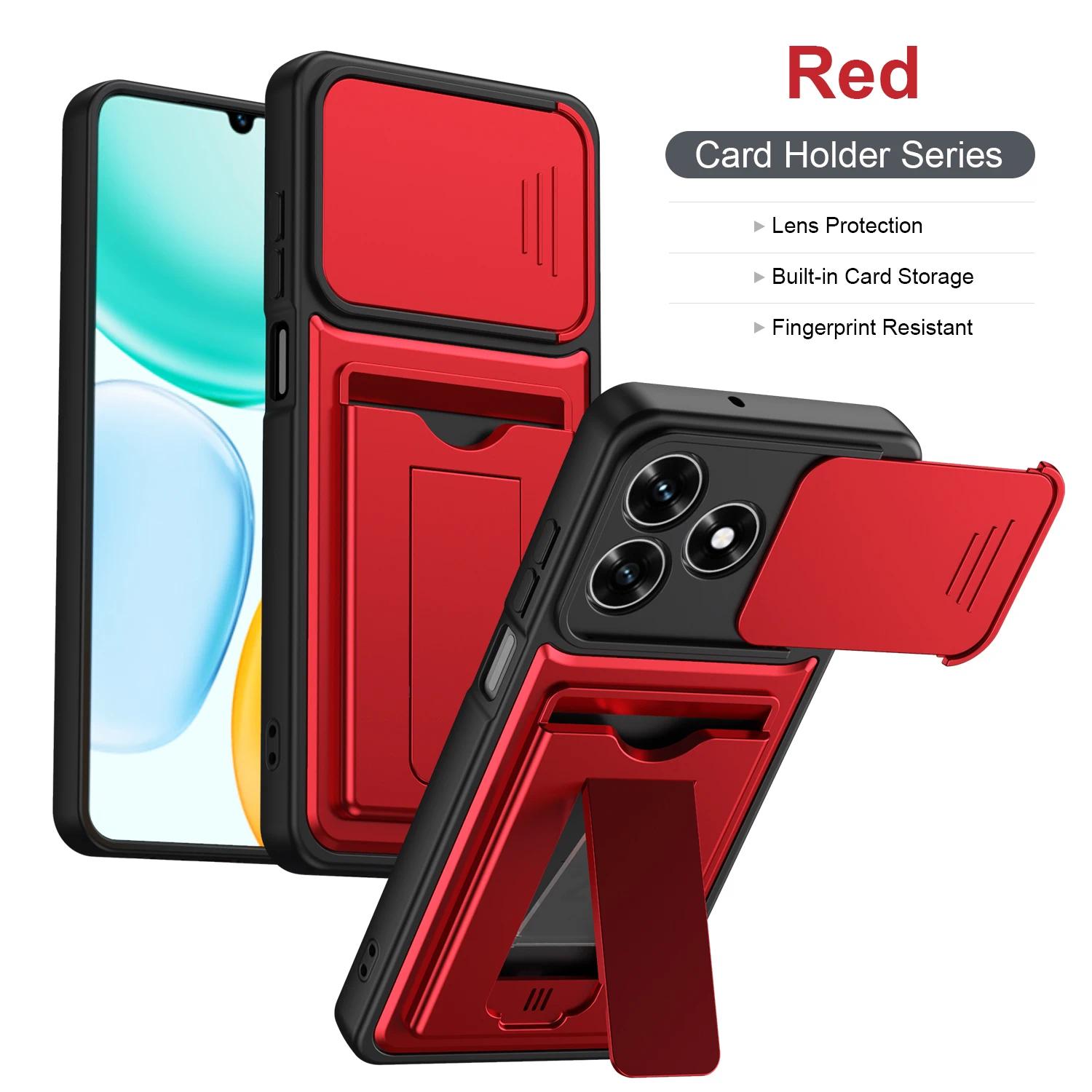 For Honor X5d Plus Case Honor X5d Cover Honor X5C Plus x5c Phone Case Card Slot Wallet Matte Skin Case bracket Silicone Cover - Image 3