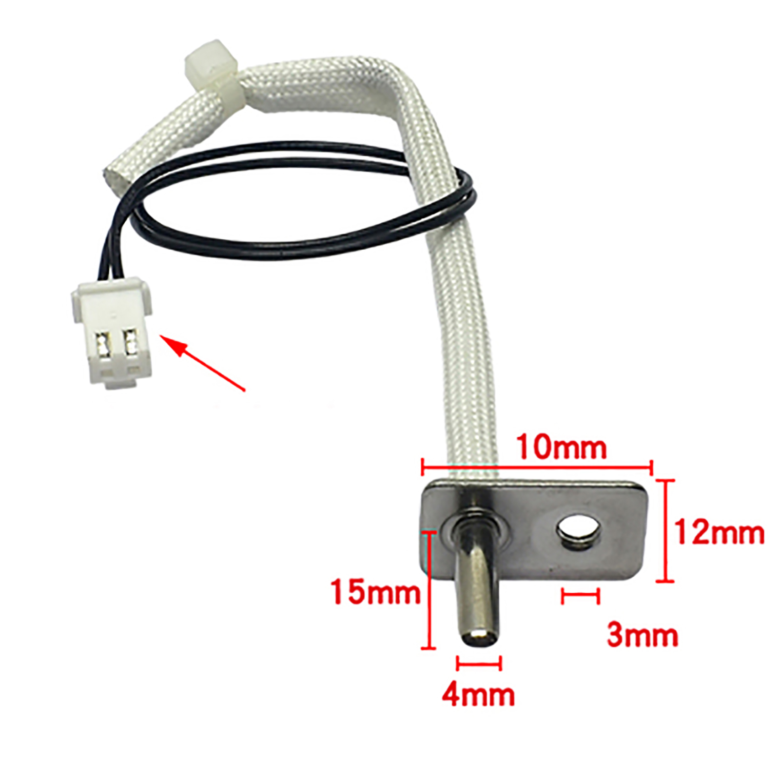 200k nhiệt NTC cảm biến nhiệt độ đầu dò cảm biến nhiệt độ nồi chiên ít dầu Bộ phận thay thế để nồi chiên ít dầu