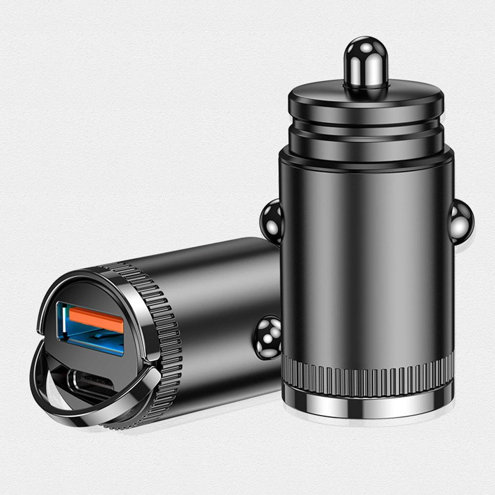 REPORT Mới PD 30W Phổ Bộ chuyển đổi Nhanh chóng Sạc Dual Port Sạc xe hơi Tuôn Ra Phù Hợp Với Kéo Vòng